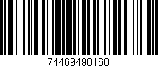 Código de barras (EAN, GTIN, SKU, ISBN): '74469490160'