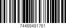 Código de barras (EAN, GTIN, SKU, ISBN): '74469491761'