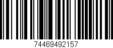 Código de barras (EAN, GTIN, SKU, ISBN): '74469492157'