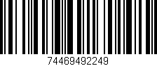 Código de barras (EAN, GTIN, SKU, ISBN): '74469492249'