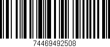 Código de barras (EAN, GTIN, SKU, ISBN): '74469492508'
