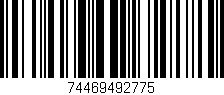 Código de barras (EAN, GTIN, SKU, ISBN): '74469492775'