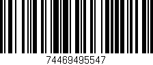 Código de barras (EAN, GTIN, SKU, ISBN): '74469495547'