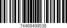 Código de barras (EAN, GTIN, SKU, ISBN): '74469499538'