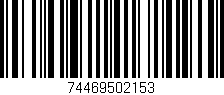 Código de barras (EAN, GTIN, SKU, ISBN): '74469502153'