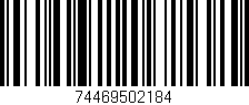 Código de barras (EAN, GTIN, SKU, ISBN): '74469502184'