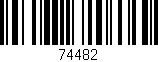 Código de barras (EAN, GTIN, SKU, ISBN): '74482'