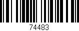 Código de barras (EAN, GTIN, SKU, ISBN): '74483'
