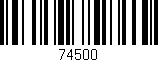 Código de barras (EAN, GTIN, SKU, ISBN): '74500'