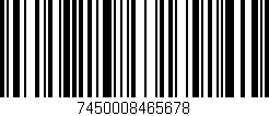 Código de barras (EAN, GTIN, SKU, ISBN): '7450008465678'