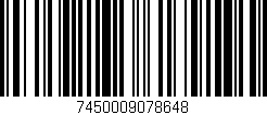 Código de barras (EAN, GTIN, SKU, ISBN): '7450009078648'
