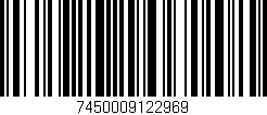 Código de barras (EAN, GTIN, SKU, ISBN): '7450009122969'