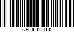 Código de barras (EAN, GTIN, SKU, ISBN): '7450009123133'