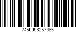 Código de barras (EAN, GTIN, SKU, ISBN): '7450096257865'