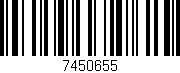 Código de barras (EAN, GTIN, SKU, ISBN): '7450655'