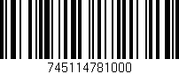 Código de barras (EAN, GTIN, SKU, ISBN): '745114781000'