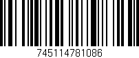 Código de barras (EAN, GTIN, SKU, ISBN): '745114781086'