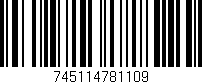 Código de barras (EAN, GTIN, SKU, ISBN): '745114781109'