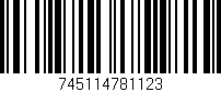 Código de barras (EAN, GTIN, SKU, ISBN): '745114781123'
