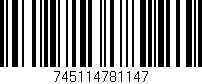 Código de barras (EAN, GTIN, SKU, ISBN): '745114781147'