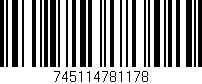 Código de barras (EAN, GTIN, SKU, ISBN): '745114781178'