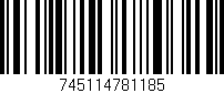 Código de barras (EAN, GTIN, SKU, ISBN): '745114781185'