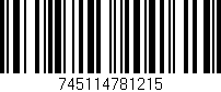Código de barras (EAN, GTIN, SKU, ISBN): '745114781215'