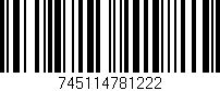 Código de barras (EAN, GTIN, SKU, ISBN): '745114781222'