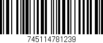 Código de barras (EAN, GTIN, SKU, ISBN): '745114781239'