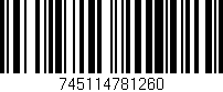 Código de barras (EAN, GTIN, SKU, ISBN): '745114781260'