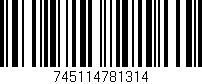 Código de barras (EAN, GTIN, SKU, ISBN): '745114781314'