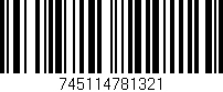 Código de barras (EAN, GTIN, SKU, ISBN): '745114781321'