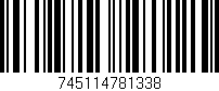 Código de barras (EAN, GTIN, SKU, ISBN): '745114781338'