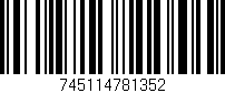 Código de barras (EAN, GTIN, SKU, ISBN): '745114781352'