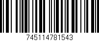 Código de barras (EAN, GTIN, SKU, ISBN): '745114781543'