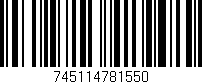 Código de barras (EAN, GTIN, SKU, ISBN): '745114781550'