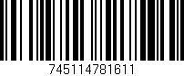 Código de barras (EAN, GTIN, SKU, ISBN): '745114781611'
