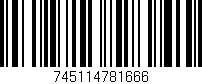 Código de barras (EAN, GTIN, SKU, ISBN): '745114781666'