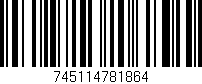 Código de barras (EAN, GTIN, SKU, ISBN): '745114781864'