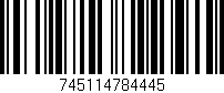 Código de barras (EAN, GTIN, SKU, ISBN): '745114784445'