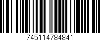 Código de barras (EAN, GTIN, SKU, ISBN): '745114784841'