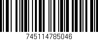 Código de barras (EAN, GTIN, SKU, ISBN): '745114785046'