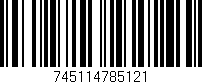 Código de barras (EAN, GTIN, SKU, ISBN): '745114785121'
