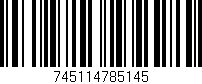 Código de barras (EAN, GTIN, SKU, ISBN): '745114785145'