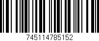 Código de barras (EAN, GTIN, SKU, ISBN): '745114785152'