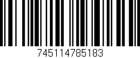 Código de barras (EAN, GTIN, SKU, ISBN): '745114785183'