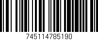 Código de barras (EAN, GTIN, SKU, ISBN): '745114785190'