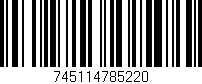 Código de barras (EAN, GTIN, SKU, ISBN): '745114785220'