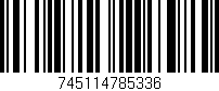 Código de barras (EAN, GTIN, SKU, ISBN): '745114785336'