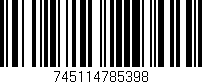 Código de barras (EAN, GTIN, SKU, ISBN): '745114785398'